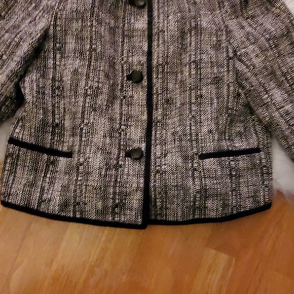 Talbots Black and White jacket size 16 - Picture 3 of 5
